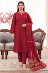 3PC UNSTITCHED JACQUARD LAWN