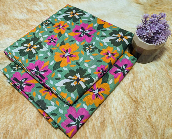 2Pc Printed Doria Lawn