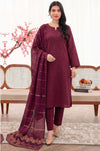 3PC UNSTITCHED JACQUARD LAWN