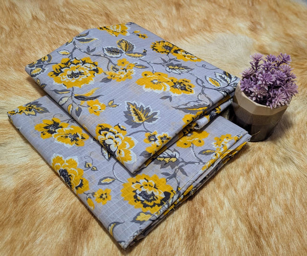 2Pc Printed Doria Lawn