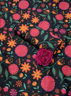 Midnight Bloom Un-Stitched Lawn 2PC