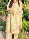 Green Rose - 2Pc Printed Lawn