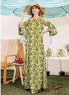 Olive Green - 2pc UnStitched Lawn
