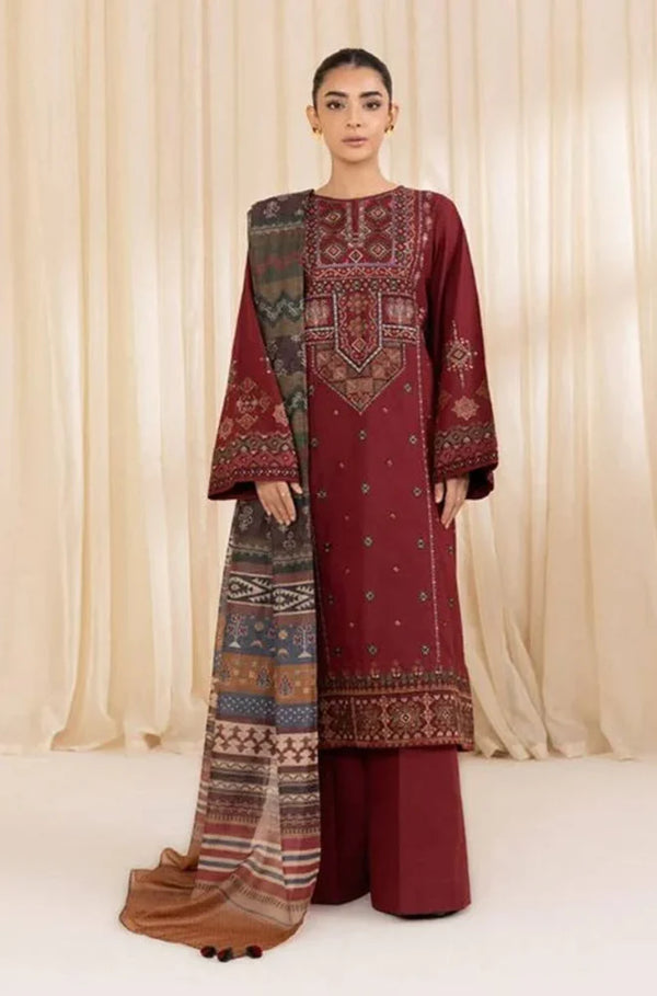 3PC LAWN EMBROIDERY SUIT